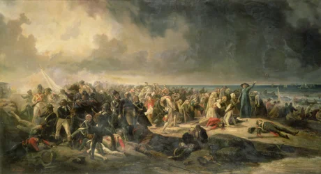 Szene der Landung in Quiberon im Jahr 1795, 1850